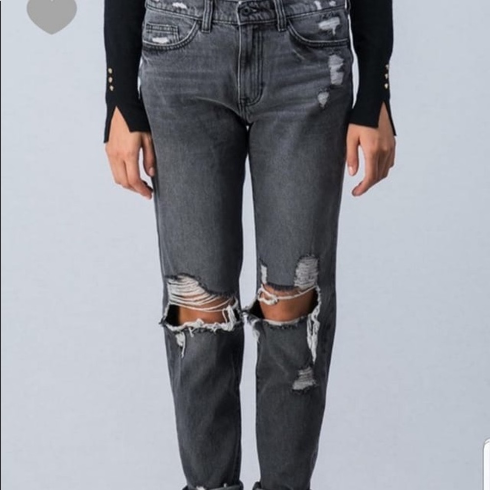 Sneak Peek " Sexy Boyfriend" Black Denim